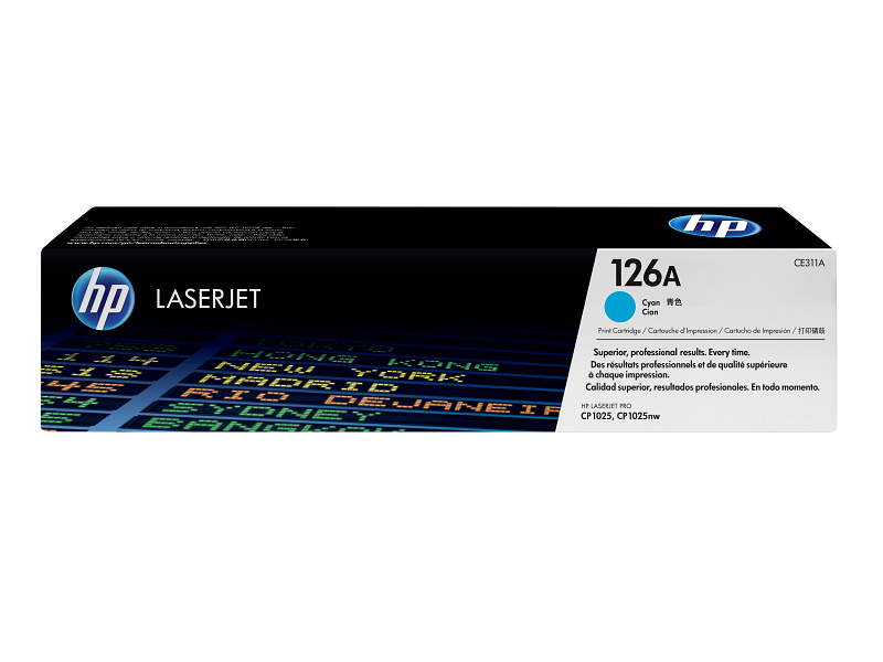 HP 126A  Original LaserJet Toner Cartridge (Cyan)